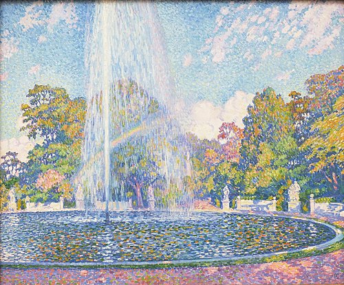 Fountain in the Park of Sanssouci Palace near Potsdam, 1903, Théo van Rysselberghe