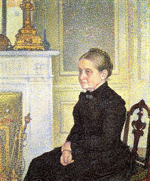 Portrait de Madame Charles Maus, 1890, Théo Van Rysselberghe