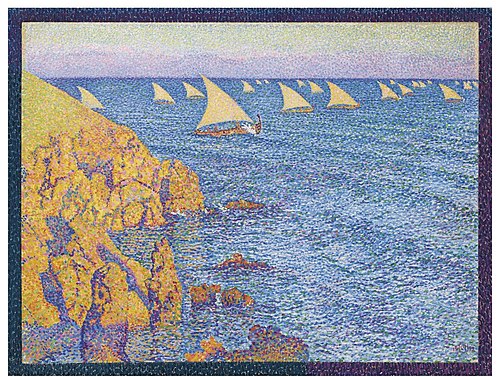 Fishing Boats in the Mediterranian, 1892, Théo van Rysselberghe