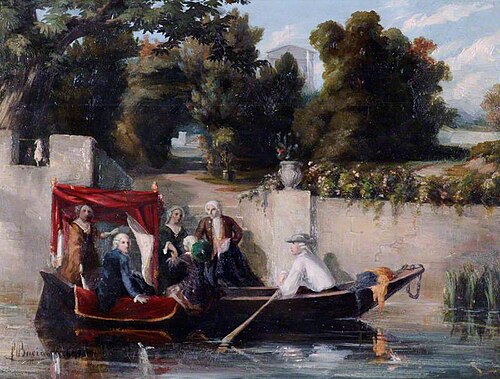 The Embarkation: An Eighteenth Century Costume Piece, 1848, François Bocion