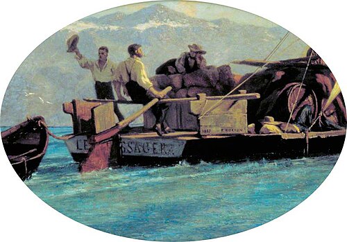 A Luggage Boat, 1855, François Bocion