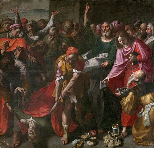 The Death of Ananias, 1610, Marten Pepijn