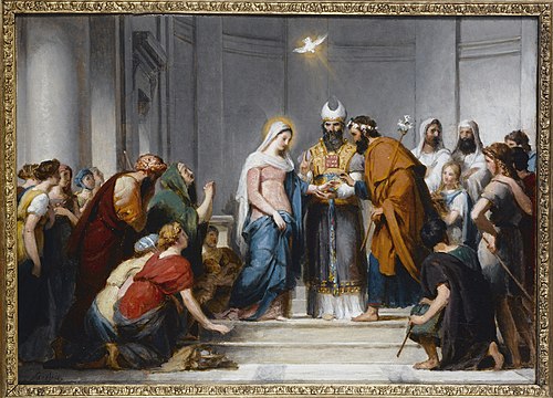 Le Mariage de la Vierge. Étude pour la composition de l'église Notre-Dame-de-Lorette, 1833, Jérôme-Martin Langlois