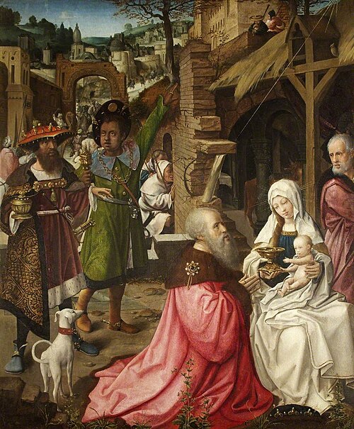 The Adoration of the Magi and Shepherds (triptych, centre panel), , Jean Provost