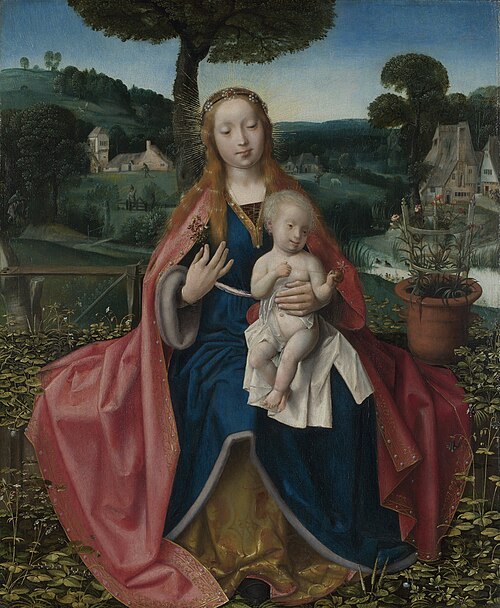 The Virgin and Child in a Landscape, 1512, Jean Provost