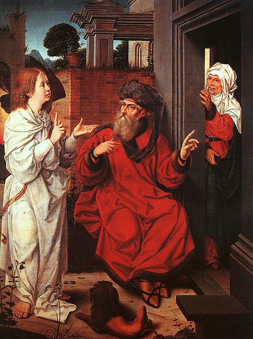 Abraham, Sarah et l'ange, 1520, Jean Provost