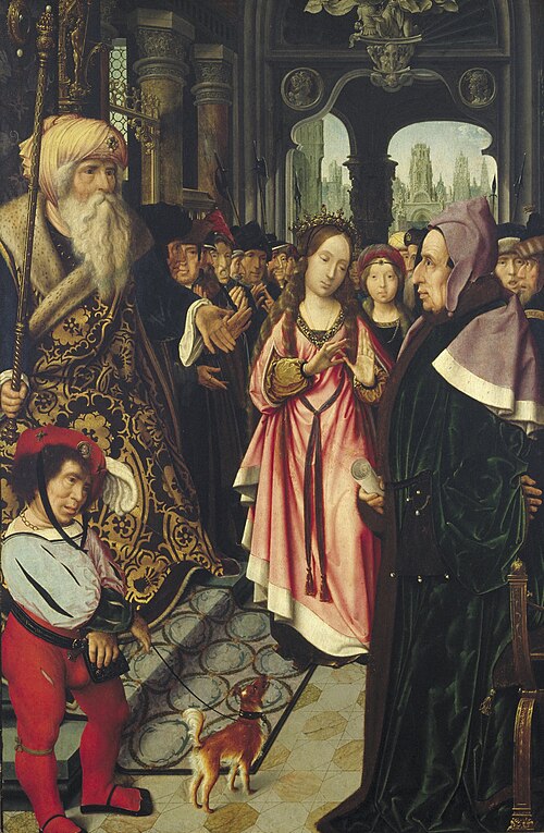 The Dispute of Saint Catherine of Alexandria, 1505, Jean Provost