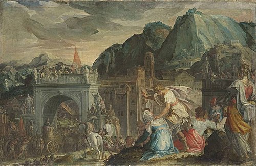 Triumphzug des Marius über Jugurtha, 1568, Friedrich Sustris