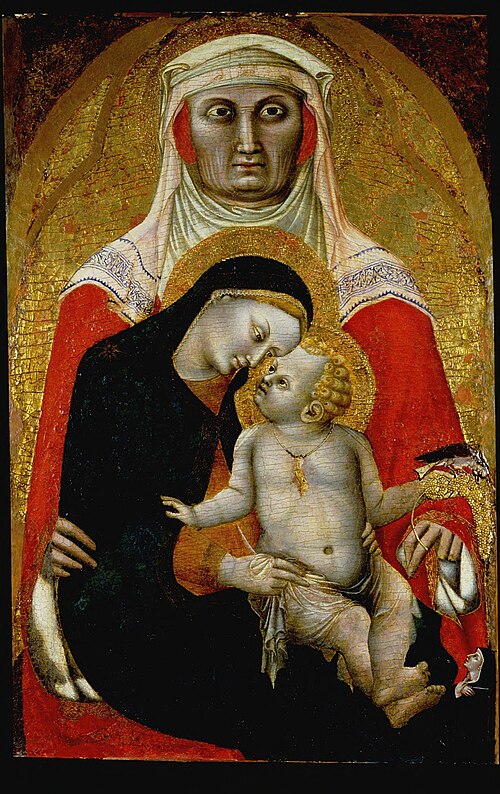 Madonna and Child with Saint Anne, 1342, Francesco Traini