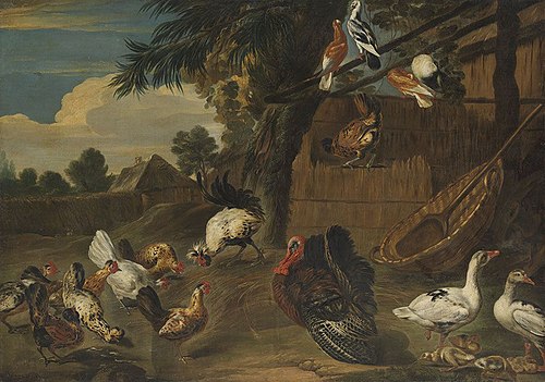 Chicken yard, 1629, Peeter Snayers