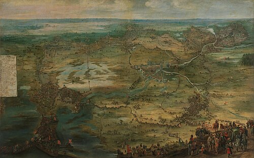 Aerial View of the Siege of Breda, 1601, Peeter Snayers
