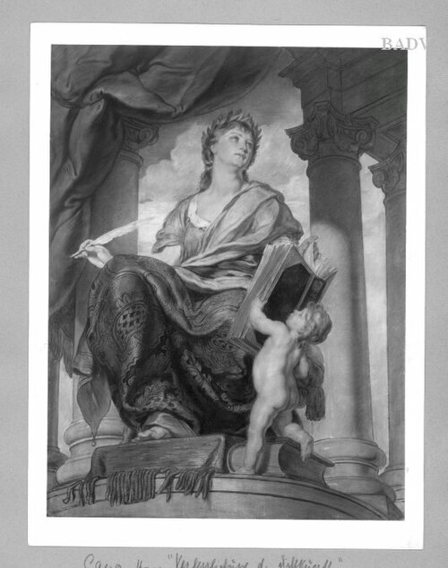 Allegory of poetry, 1864, Hans Canon