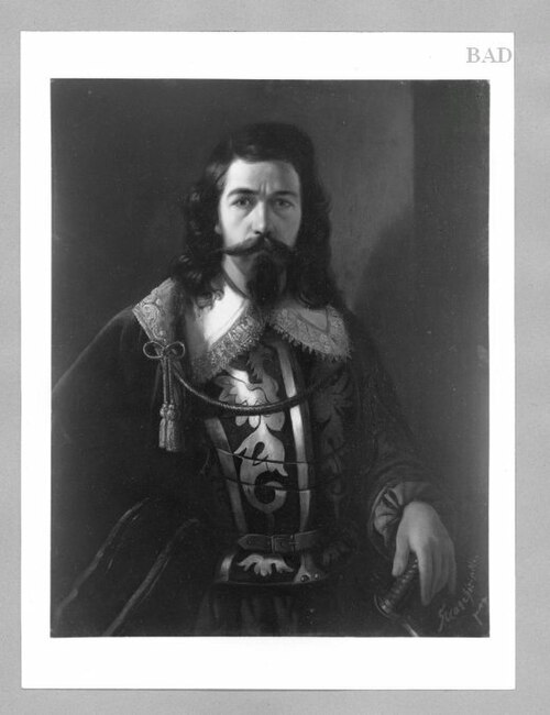Portrait of a gentleman in armour, 1864, Hans Canon