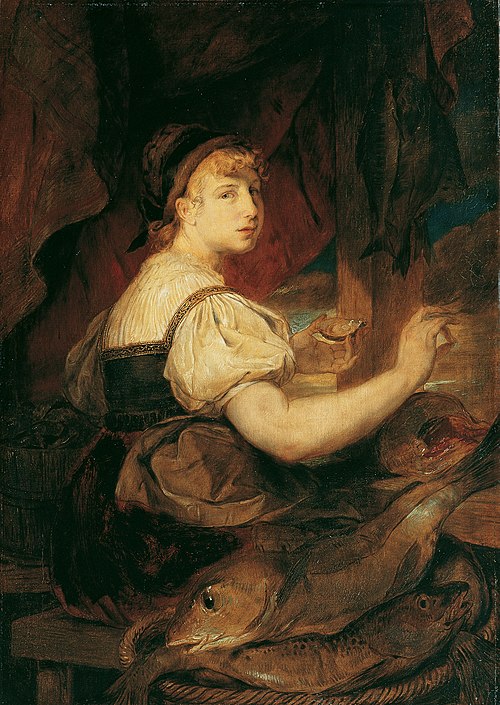 Fischverkäuferin, 1872, Hans Canon