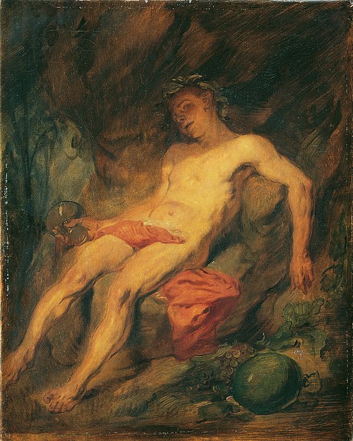 Drunken Bacchus, 1870, Hans Canon