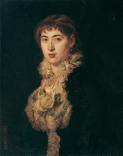 Maria Freifrau von Zehmen, geb. Fröhlich von Feldau, 1882, Hans Canon