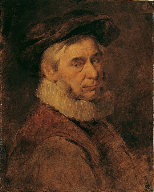 Älterer Mann mit Halskrause und Bart, 1865, Hans Canon
