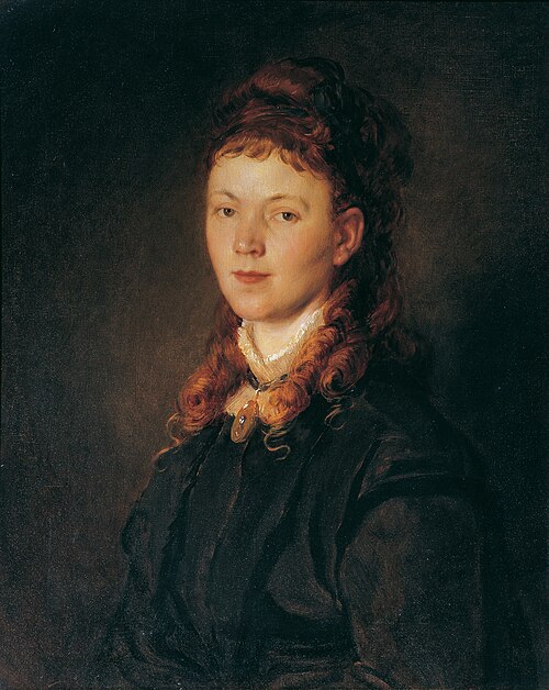Mädchen mit rotblondem Haar, , Hans Canon