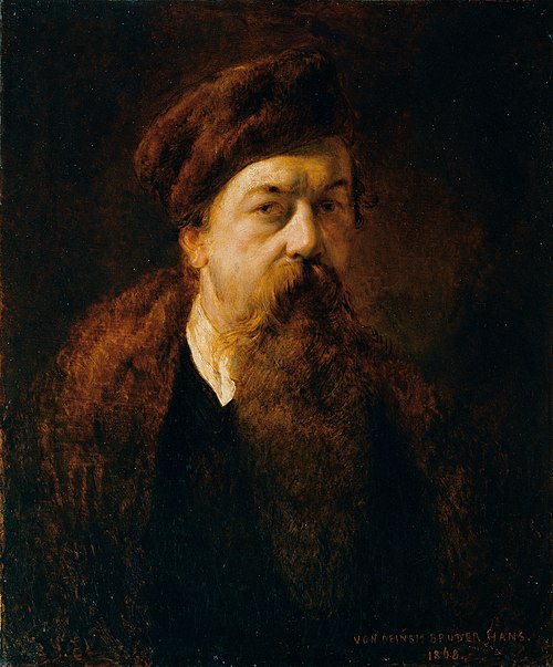 Selbstporträt, 1868, Hans Canon