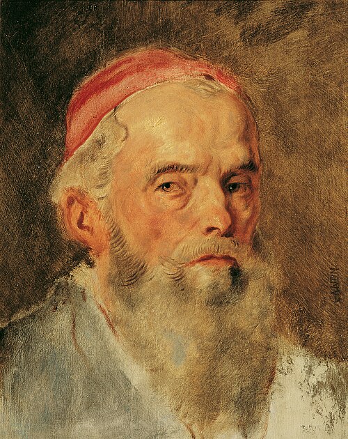Kopfstudie zur Loge Johannis, 1872, Hans Canon