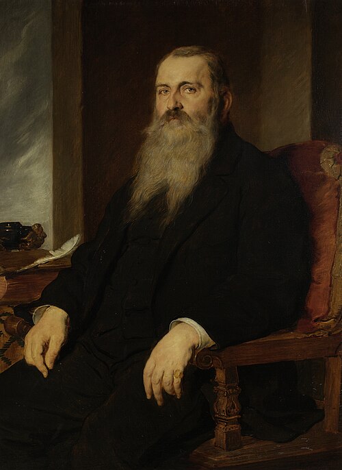 Der Schriftsteller Emmerich Ranzoni, 1885, Hans Canon