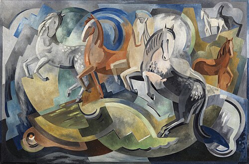 Achill Horses, 1941, Mainie Harriet Jellett