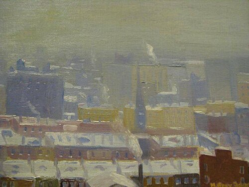 Bit of New York (Winter), 1926, Malvin Gray Johnson