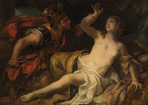 Tarquin and Lucretia, 1692, Johann Michael Rottmayr