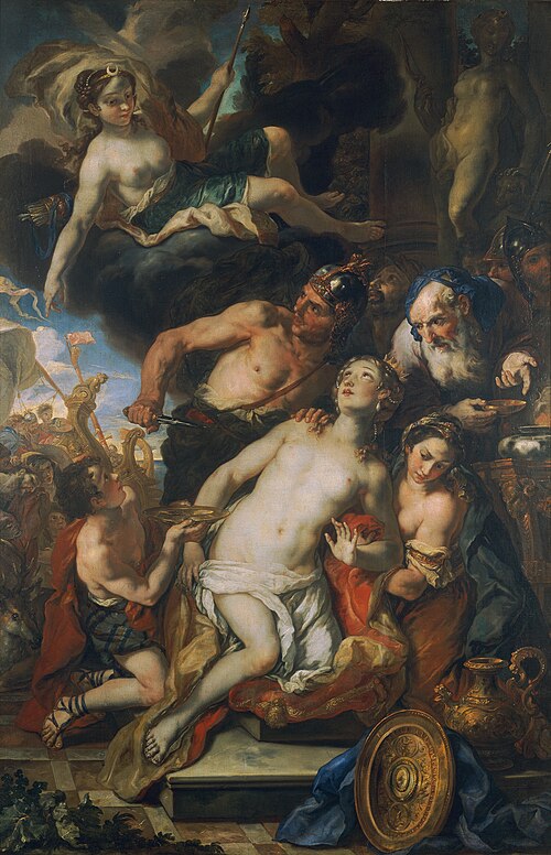 The Sacrifice of Iphigenia, 1690, Johann Michael Rottmayr