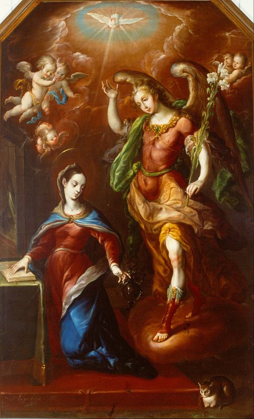 L'Annonciation, 1690, Cristóbal de Villalpando