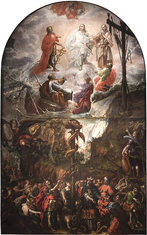 Moses and the Brazen Serpent and the Transfiguration of Jesus, 1683, Cristóbal de Villalpando