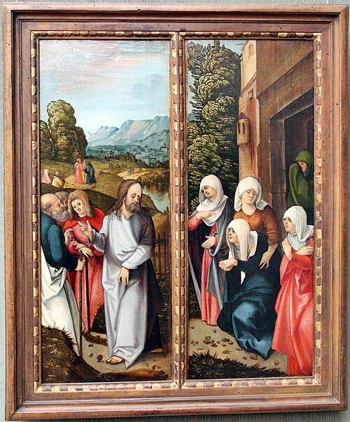 Christus nimmt Abschied von seiner Mutter, 1504, Hans Leonhard Schäufelein