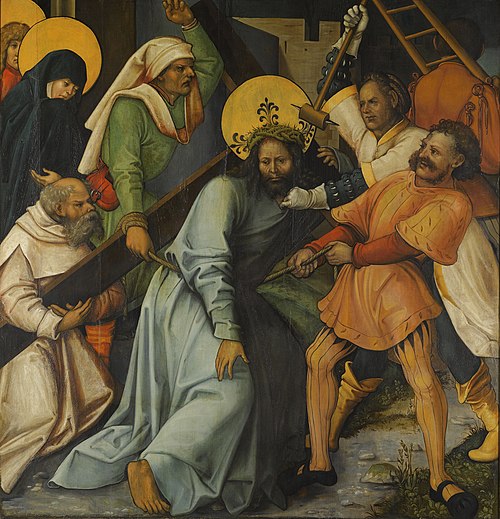 The Dormition of the Virgin; (reverse) Christ Carrying the Cross, 1510, Hans Leonhard Schäufelein