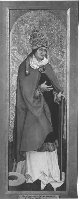 Flügel eines Diakonsaltares: Hl. Papst Kallistus Rückseite: Hl. Stephanus, 1509, Hans Leonhard Schäufelein