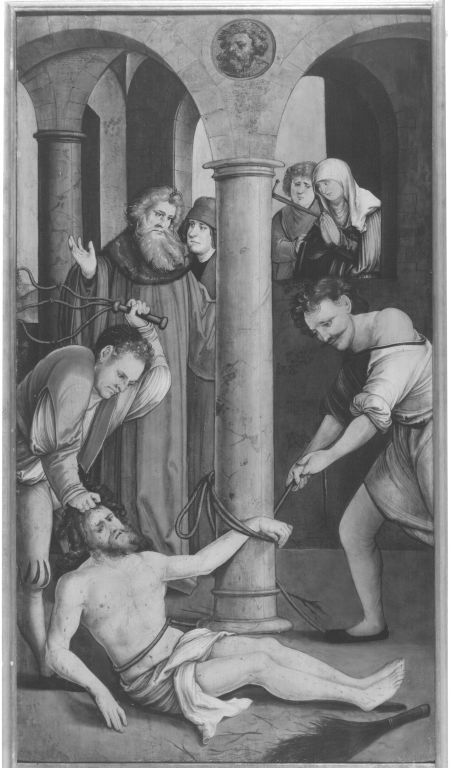 Fall of Christ during the Flagellation, 1515, Hans Leonhard Schäufelein