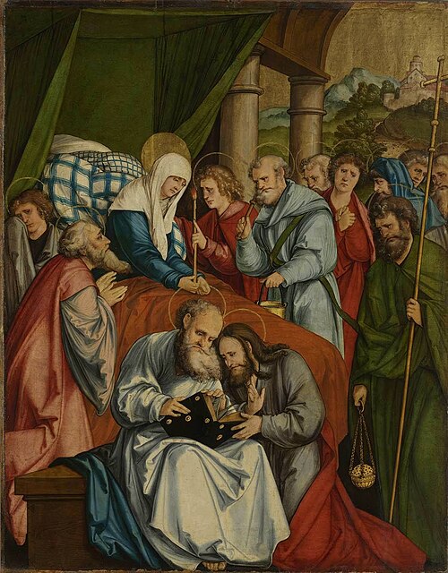 Christgartner Altar: Tod Mariens, 1515, Hans Leonhard Schäufelein