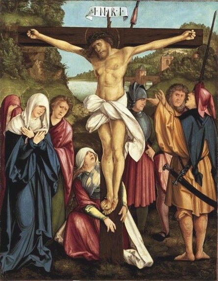 Christgartner Altar: Christus am Kreuz (abgespaltene Rückseite von WAF 926), 1515, Hans Leonhard Schäufelein