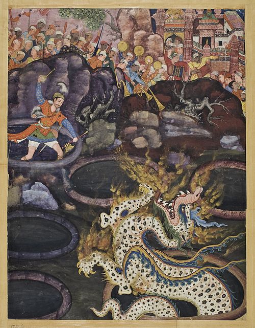 Umar terrassant le dragon, 1577, Daswanth