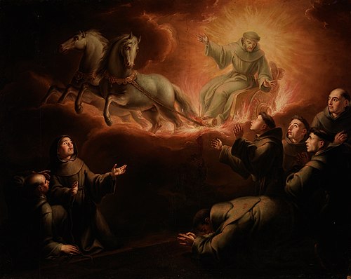 Aparición de San Francisco en un carro de fuego, 1788, Manuel de la Cruz