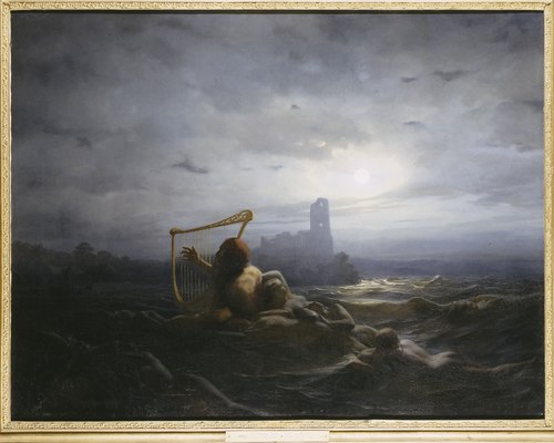 Esprit d'eau et filles d'Ägir, 1850, Nils Blommér