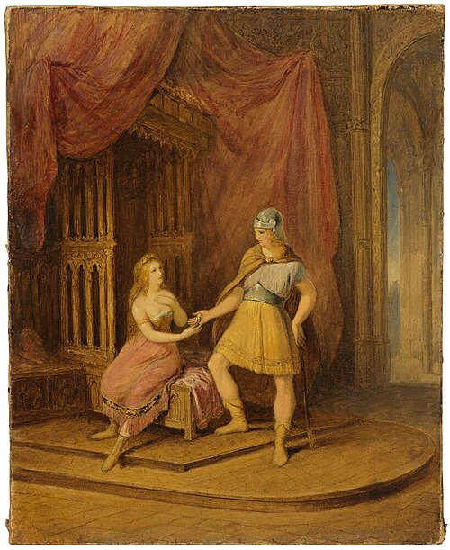 Heimdal and Freja. Sketch, , Nils Blommér