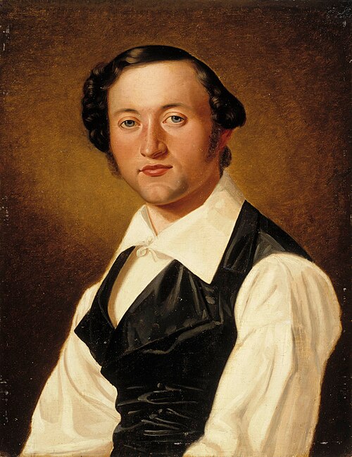 Porträtt av Johan Knutson, 1840, Nils Blommér