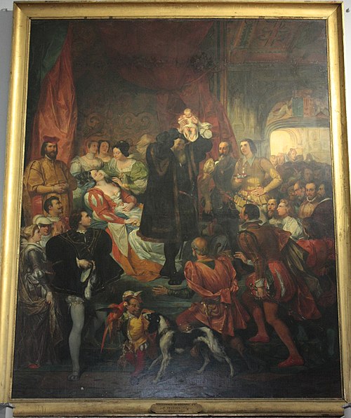 La Naissance d'Henri IV, 1830, Eugène Devéria