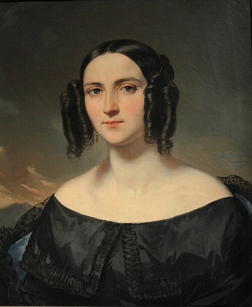 Portrait présumé de Madame Courcier, 1845, Eugène Devéria