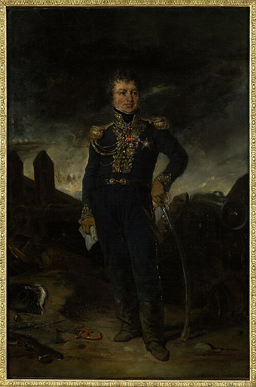Portrait du général Joseph-Léopold Sigisbert Hugo, 1835, Eugène Devéria