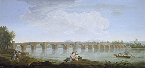 Le pont à Molins de Rei, 1788, Mariano Ramón Sánchez