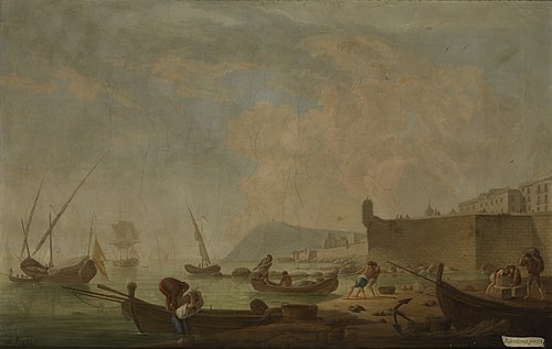 Vista de Barcelona por el Este, 1787, Mariano Ramón Sánchez