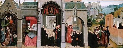 Scenes from the Life of St Bertin, 1459, Simon Marmion