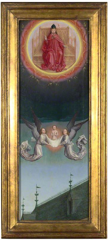 The Soul of Saint Bertin carried up to God, 1459, Simon Marmion