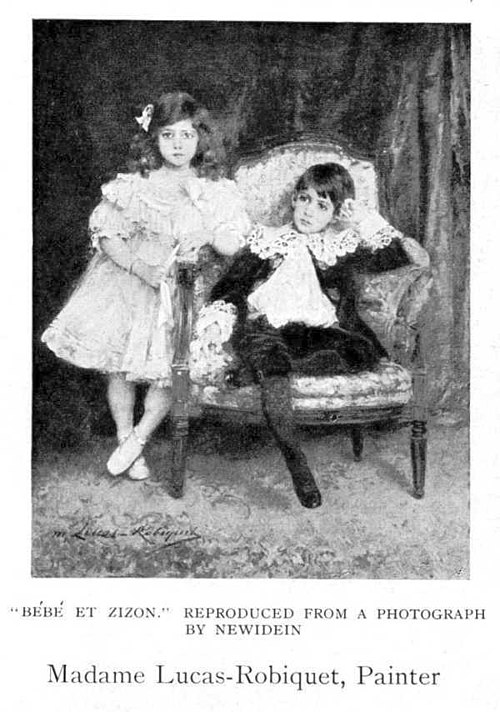 Bébé et Zizon, 1905, Marie Lucas-Robiquet
